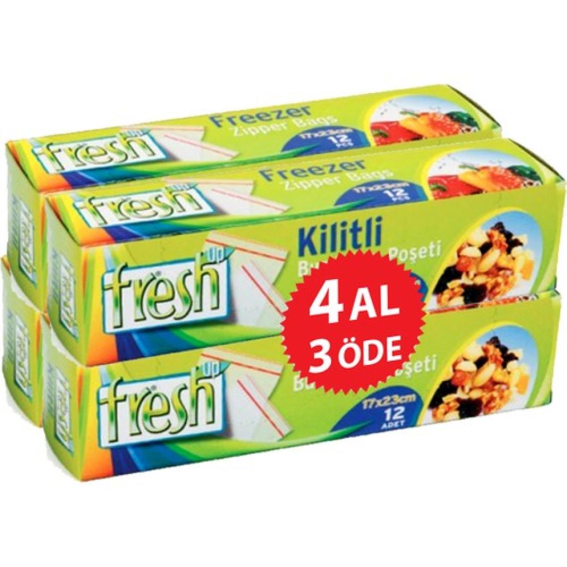 Fresh Up Kilitli Buzdolabı Poşeti 17X23 4 Al 3 Öde