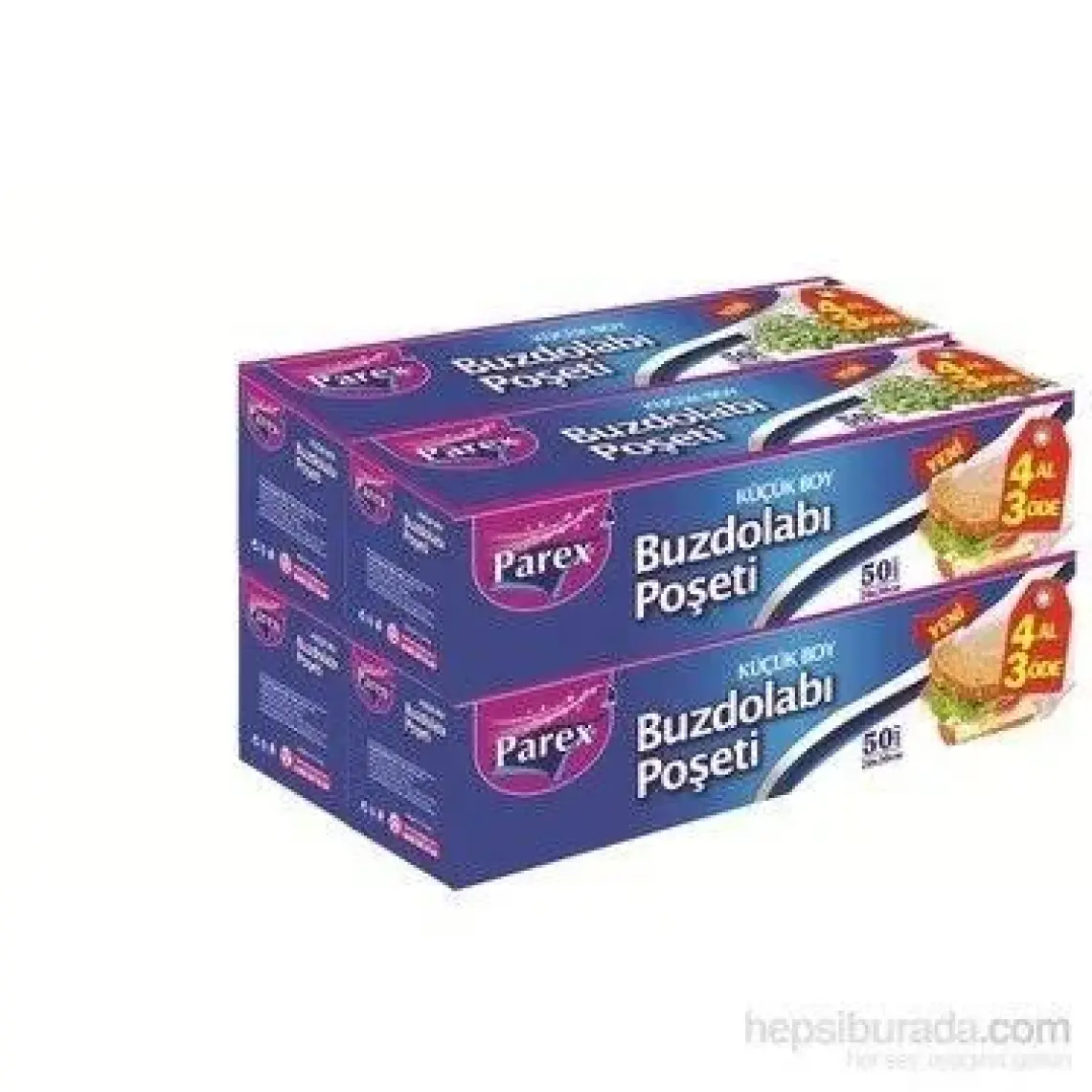 Parex Buzdolabı Poşeti Küçük Boy 4 Al 3 Öde