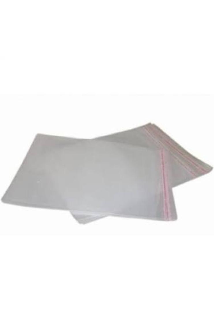 Carpcorn 10x20+5 cm. (10*25) 100 Adet - Şeffaf Bantlı Yapışkanlı Jelatin Poşet