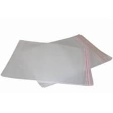 Carpcorn 40 cm x 60 cm Şeffaf Bantlı Jelatin - Yapışkanlı Poşet - 100'lü