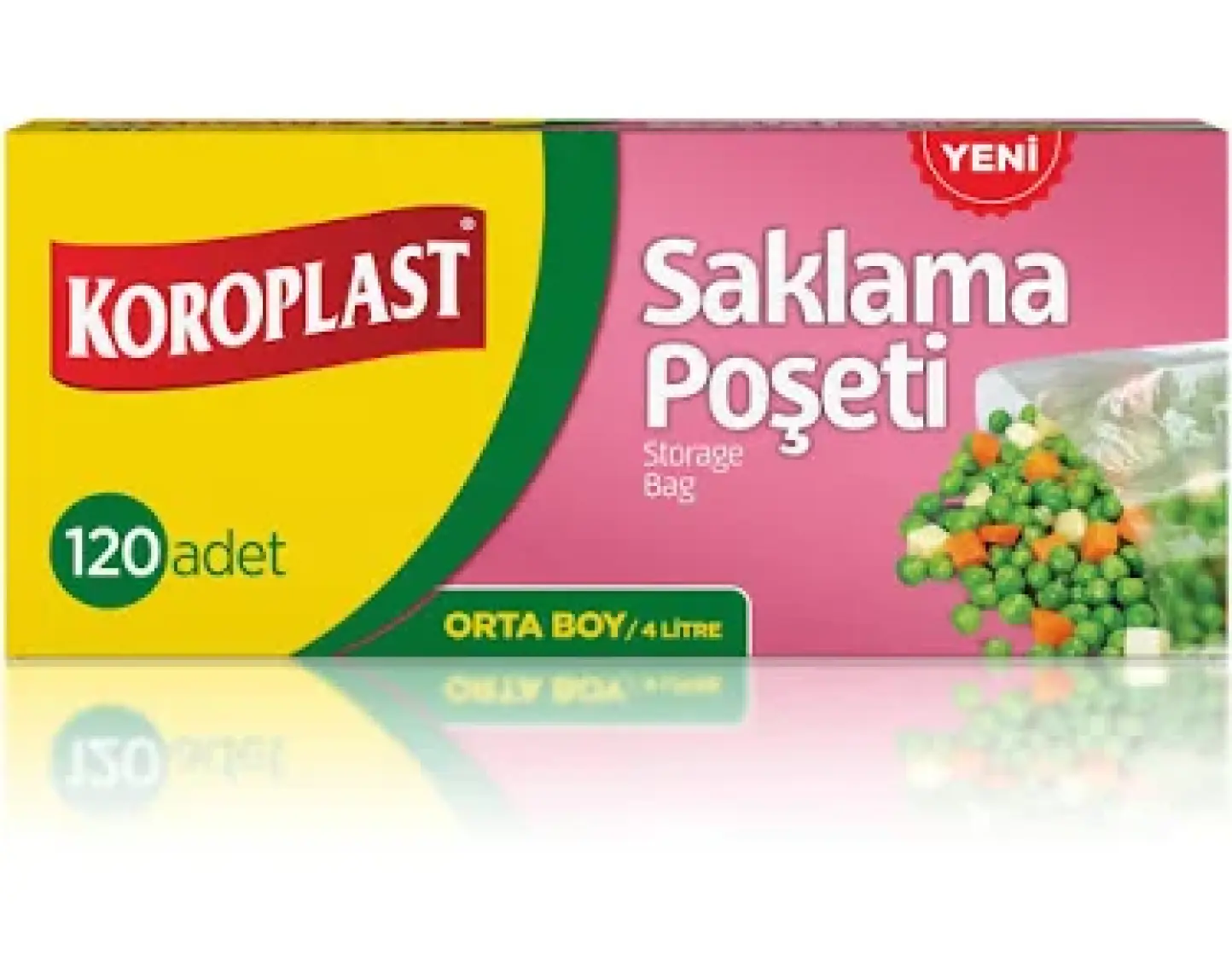 Koroplast Saklama Poşeti 120'li 24x38 cm, Dayanıklı, Tekrar Kullanılabilir, Uzun Ömürlü, Yırtılmaz, Geri Dönüştürülebilir, Mutfak, Ofis, Bahçe, Depo