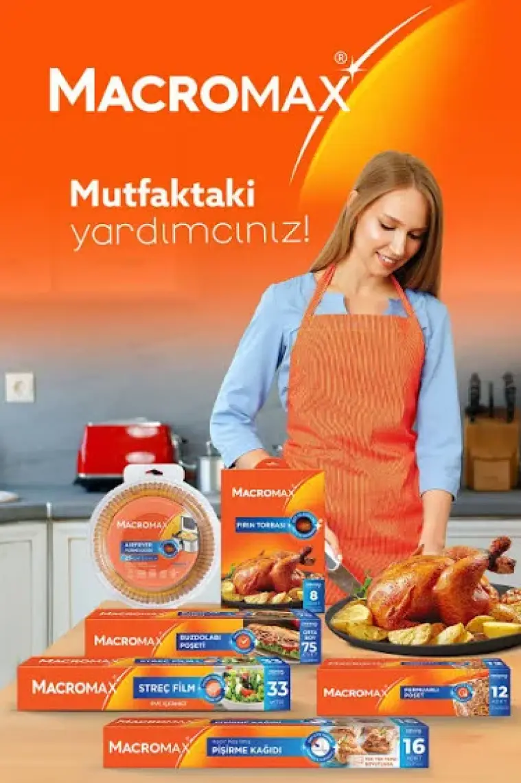 Macromax 3'lü Fırsat Paketi (Buzdolabı Poşeti + Streç Film 10m + Pişirme Kağıdı 5m)