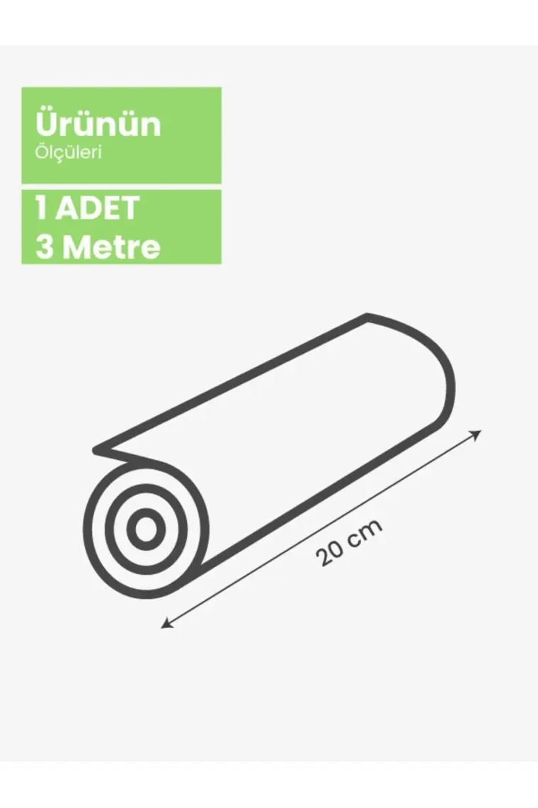 Palpak Ev Tipi Tırtıklı Vakum Rulo, En:20cm Boy:3m