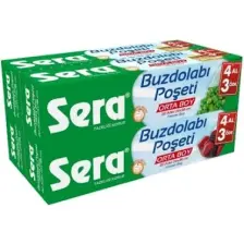 Sera Buzdolabı Poşeti 3+1 20'li Orta