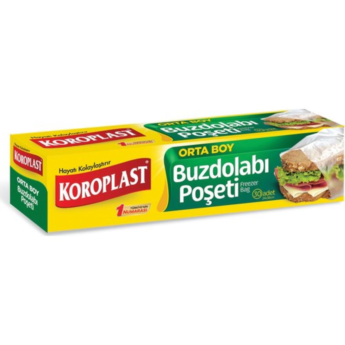 Koroplast Buzdolabı Poşeti Orta Boy 30'lu 24x38 cm