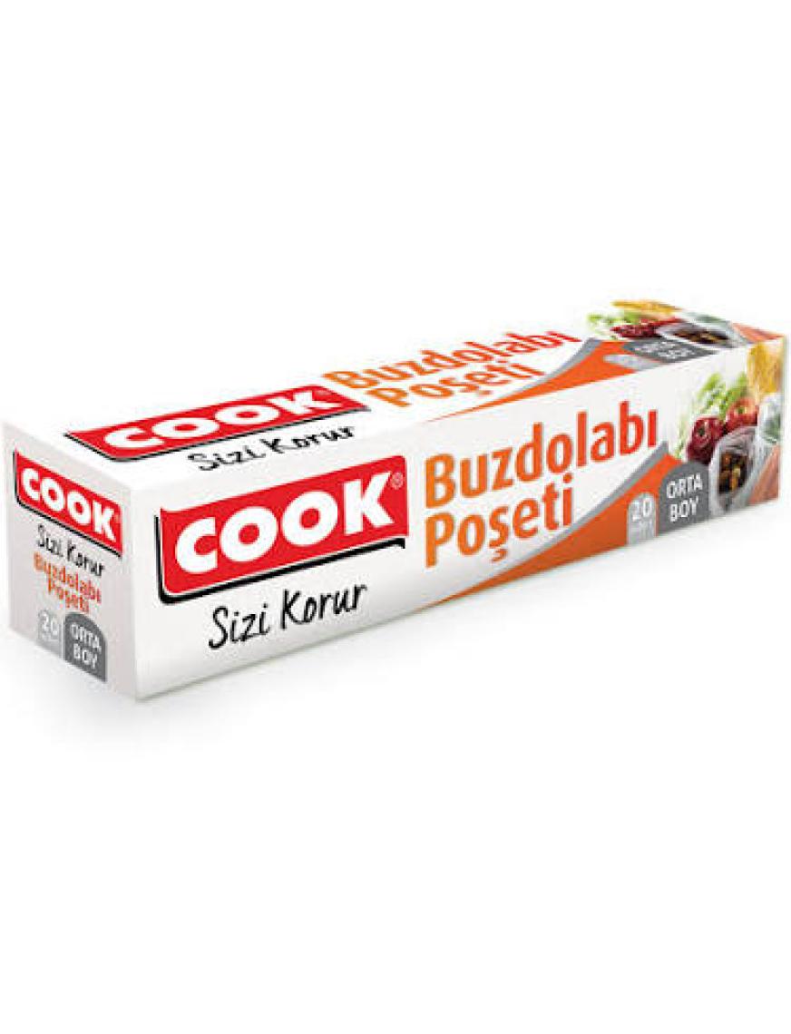 Cook Buzdolabı Poşeti Orta Boy 24X38Cm