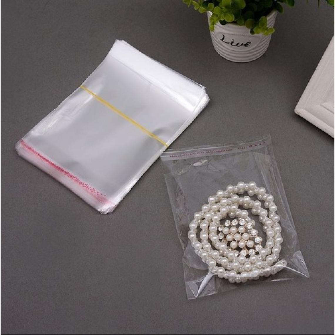 Carpcorn 6x10+5 cm. (6*15) 100 Adet - Şeffaf Bantlı Yapışkanlı OPP Jelatin Poşet