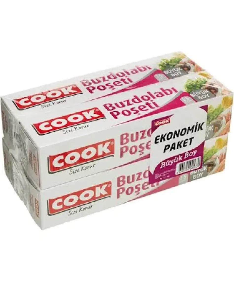 Cook Buzdolabı Poşeti Büyük Boy 30X45Cm