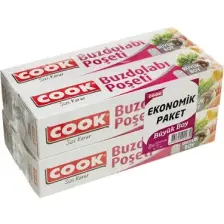 Cook Buzdolabı Poşeti Büyük Boy 30X45Cm