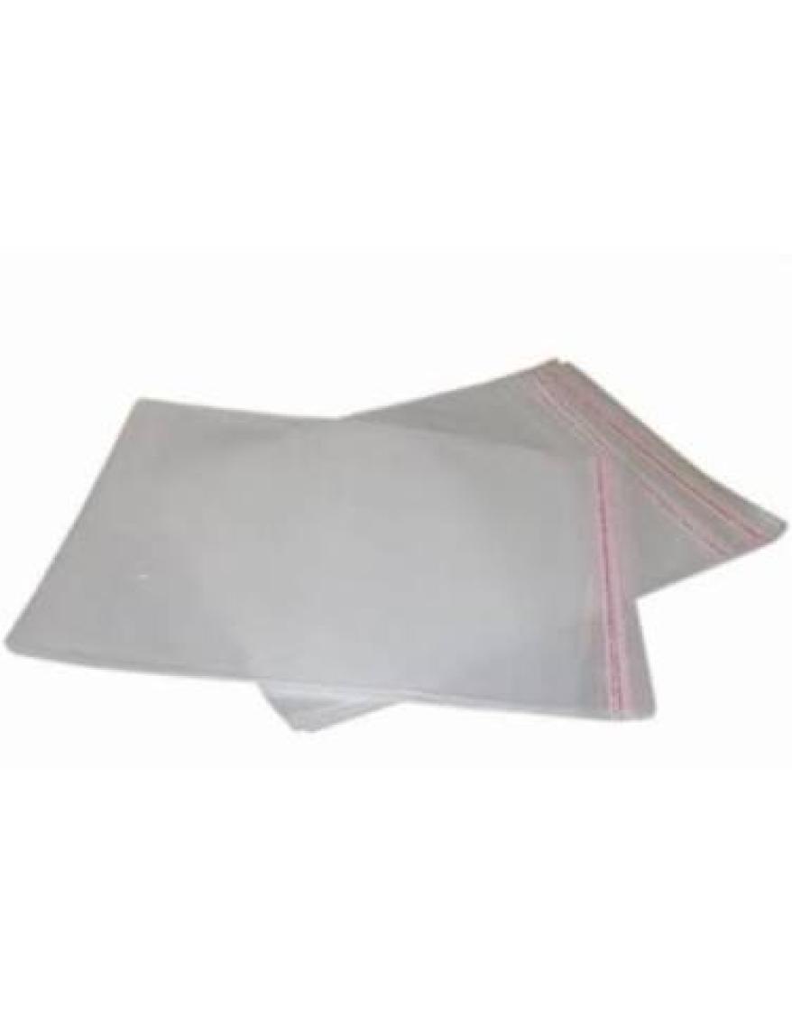 Carpcorn 30 cm x 50 cm Şeffaf Bantlı Jelatin - Yapışkanlı Poşet - 100'lü