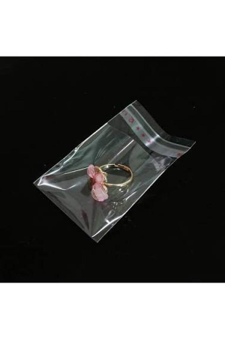 Carpcorn 8,5X10+5 Cm. (8,5*15) 100 Adet - Şeffaf Bantlı Yapışkanlı Opp Jelatin Poşet