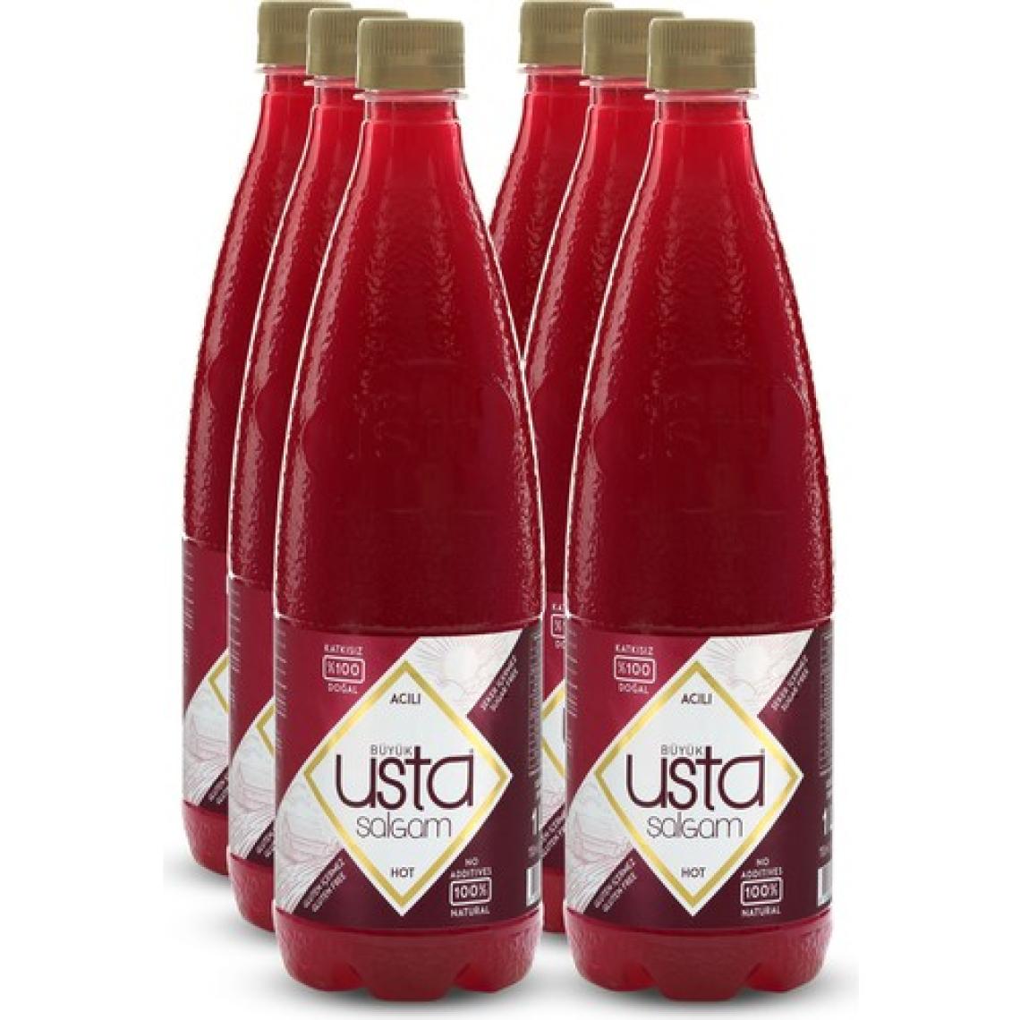Büyük Usta Şalgam Acılı 1 lt 6'lı