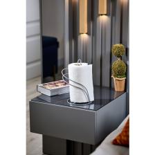 Edora Home Gümüş Kuğu Kağıt Rulo Havluluk, Dik Dekoratif Havlu Peçetelik - Metal Paslanmaz