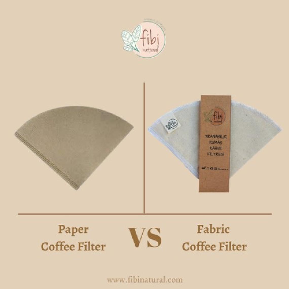 Fibi Natural Yıkanabilir Kumaş Kahve Filtresi V60