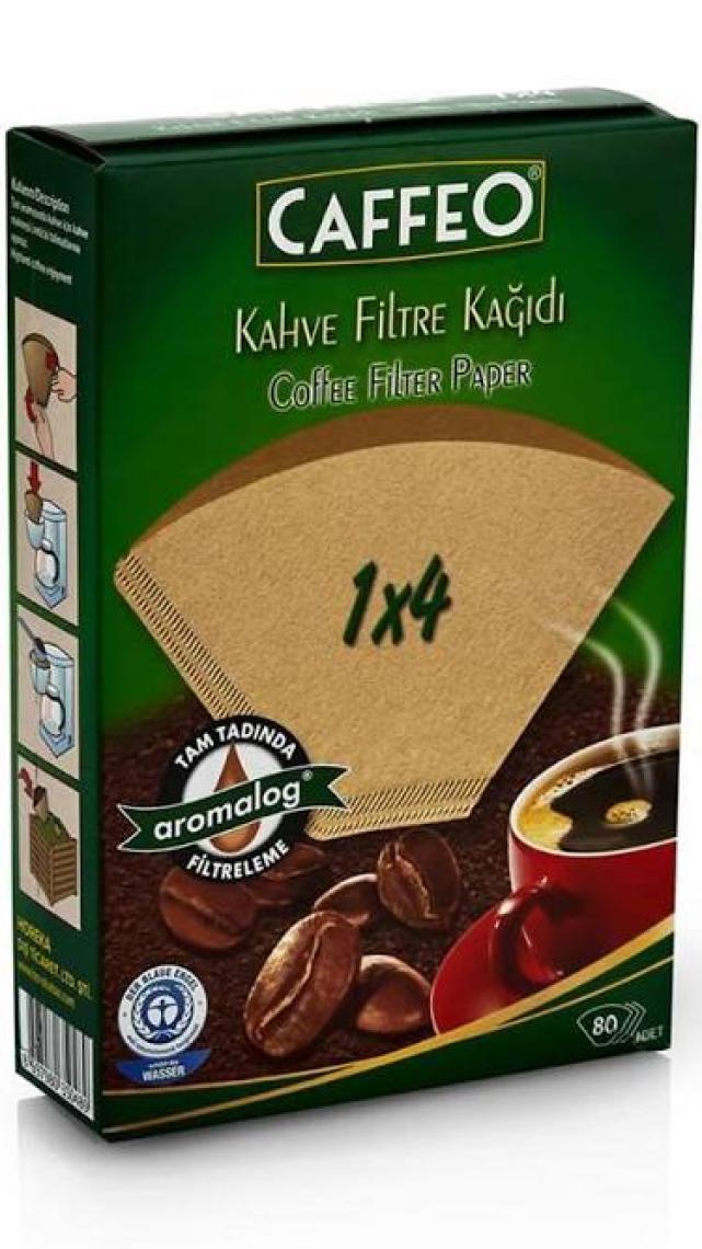 Caffeo 1 x 4 Caffeo Kahve Filtre Kağıdı 80'li
