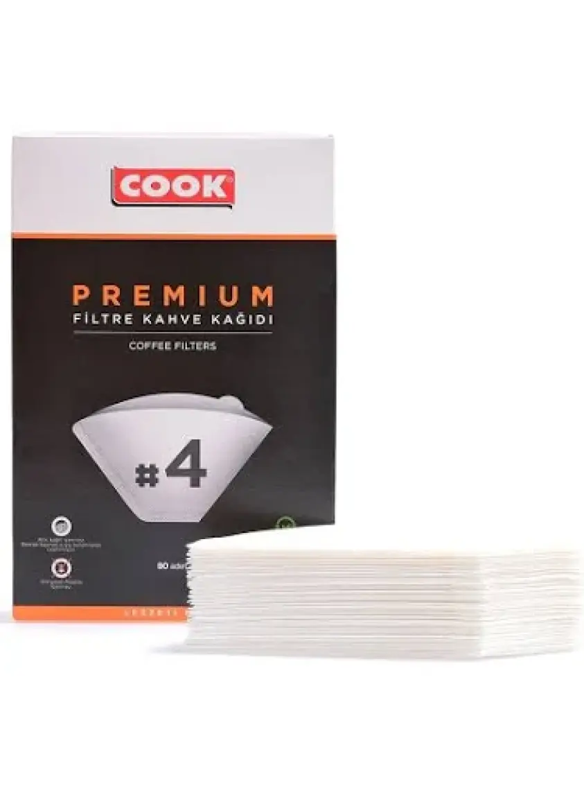 Cook Premium Filtre Kahve Kağıdı - Ebat 4