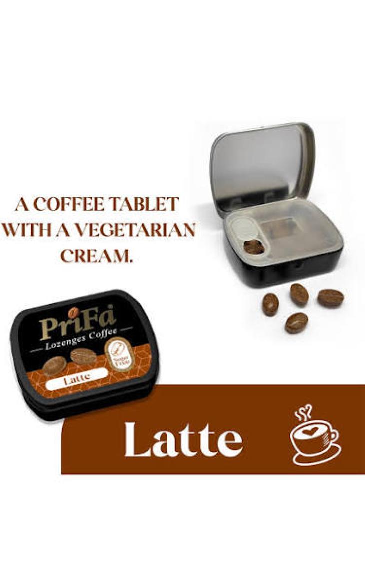 Prifa Coffee Latte Tablets, Şeker Ilavesiz Emilebilir Kahve Tablet