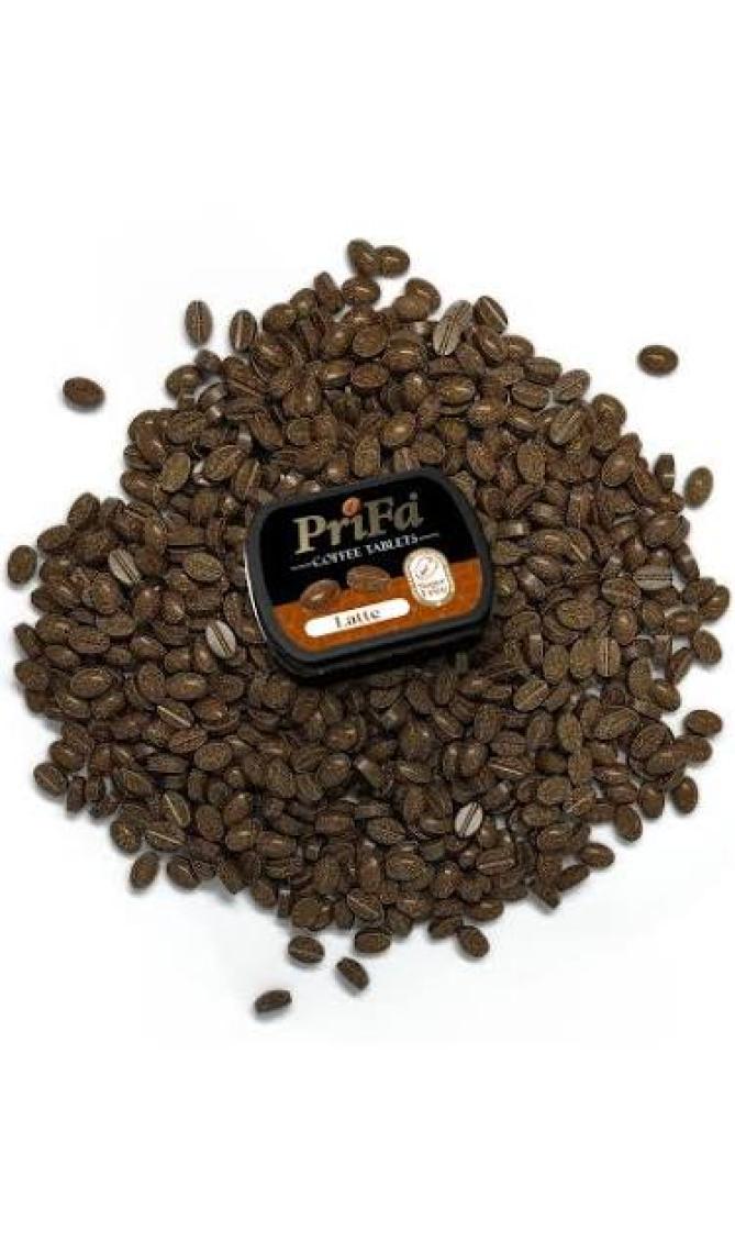 Prifa Coffee Latte Tablets, Şeker Ilavesiz Emilebilir Kahve Tablet