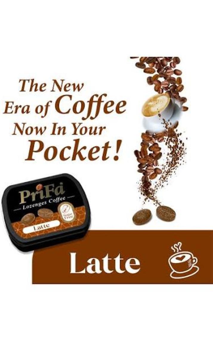 Prifa Coffee Latte Tablets, Şeker Ilavesiz Emilebilir Kahve Tablet
