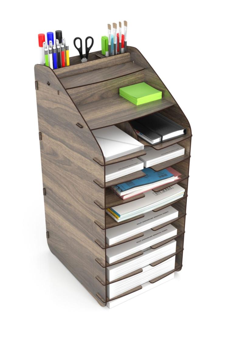 Design Otto Tower Masaüstü Organizer 10 Kat A4 Evrak Rafı