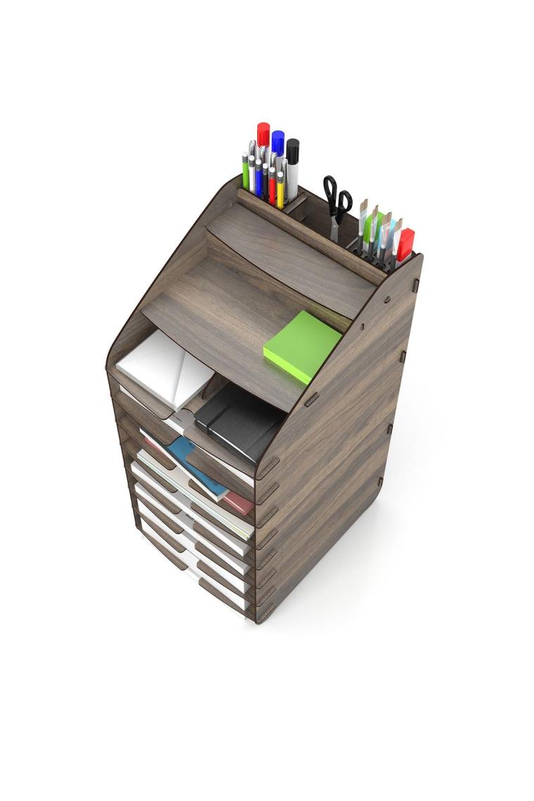 Design Otto Tower Masaüstü Organizer 10 Kat A4 Evrak Rafı