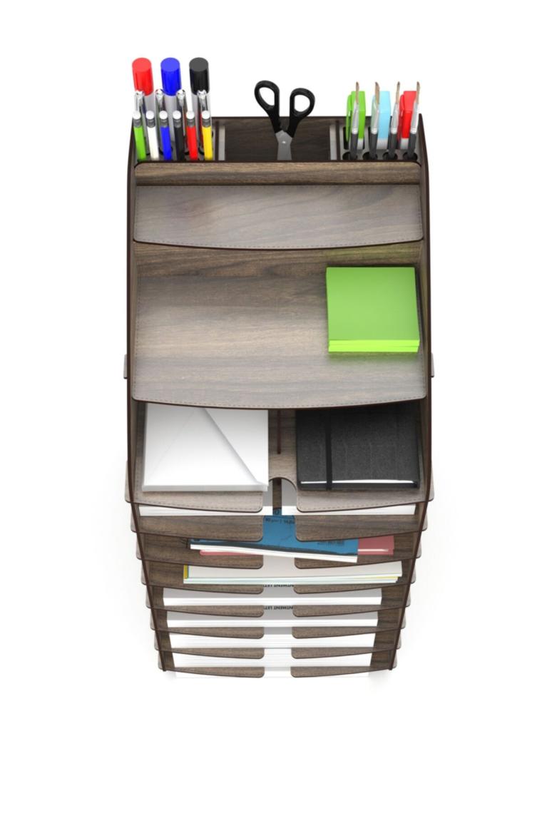 Design Otto Tower Masaüstü Organizer 10 Kat A4 Evrak Rafı