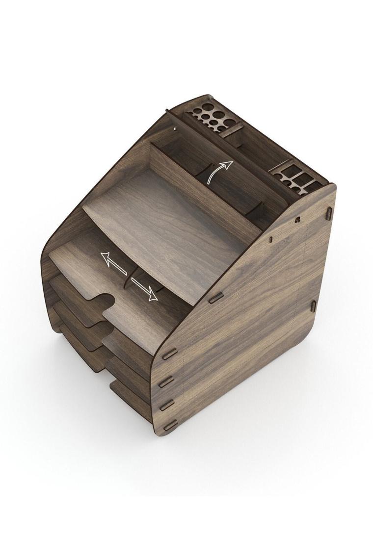 Design Otto Large Modest 6 Renk A4 Evrak Rafı Masaüstü Organizer