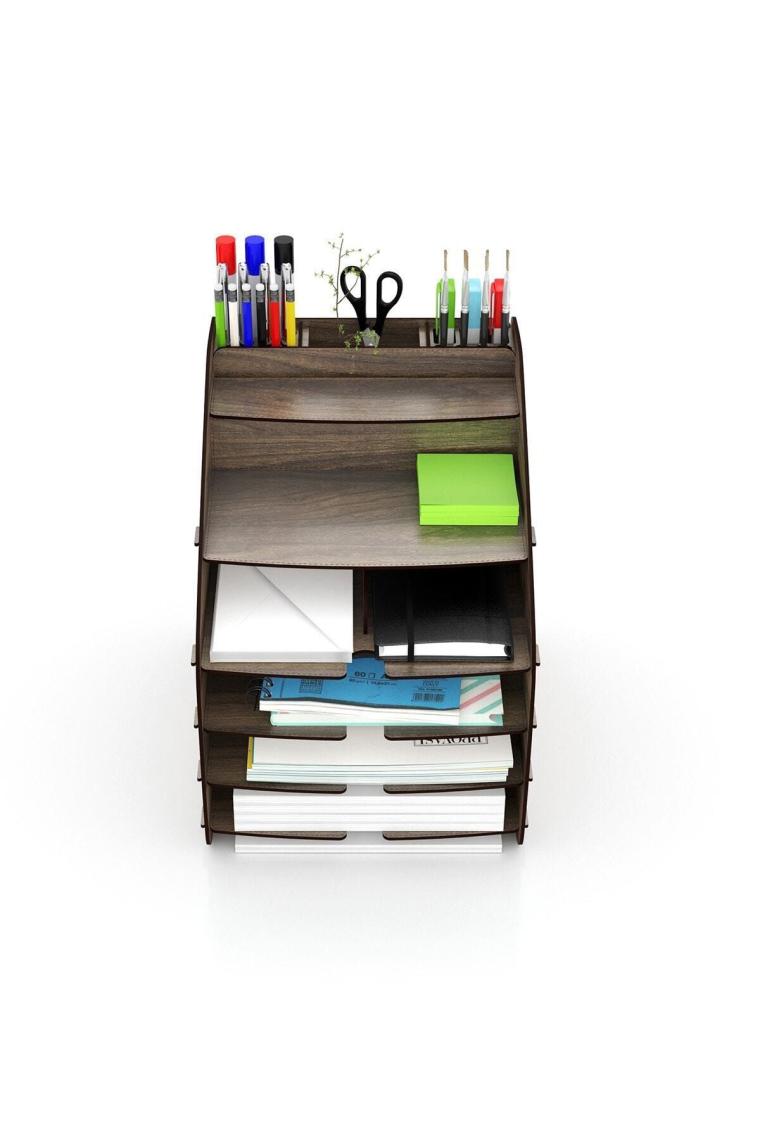 Design Otto Large Modest 6 Renk A4 Evrak Rafı Masaüstü Organizer
