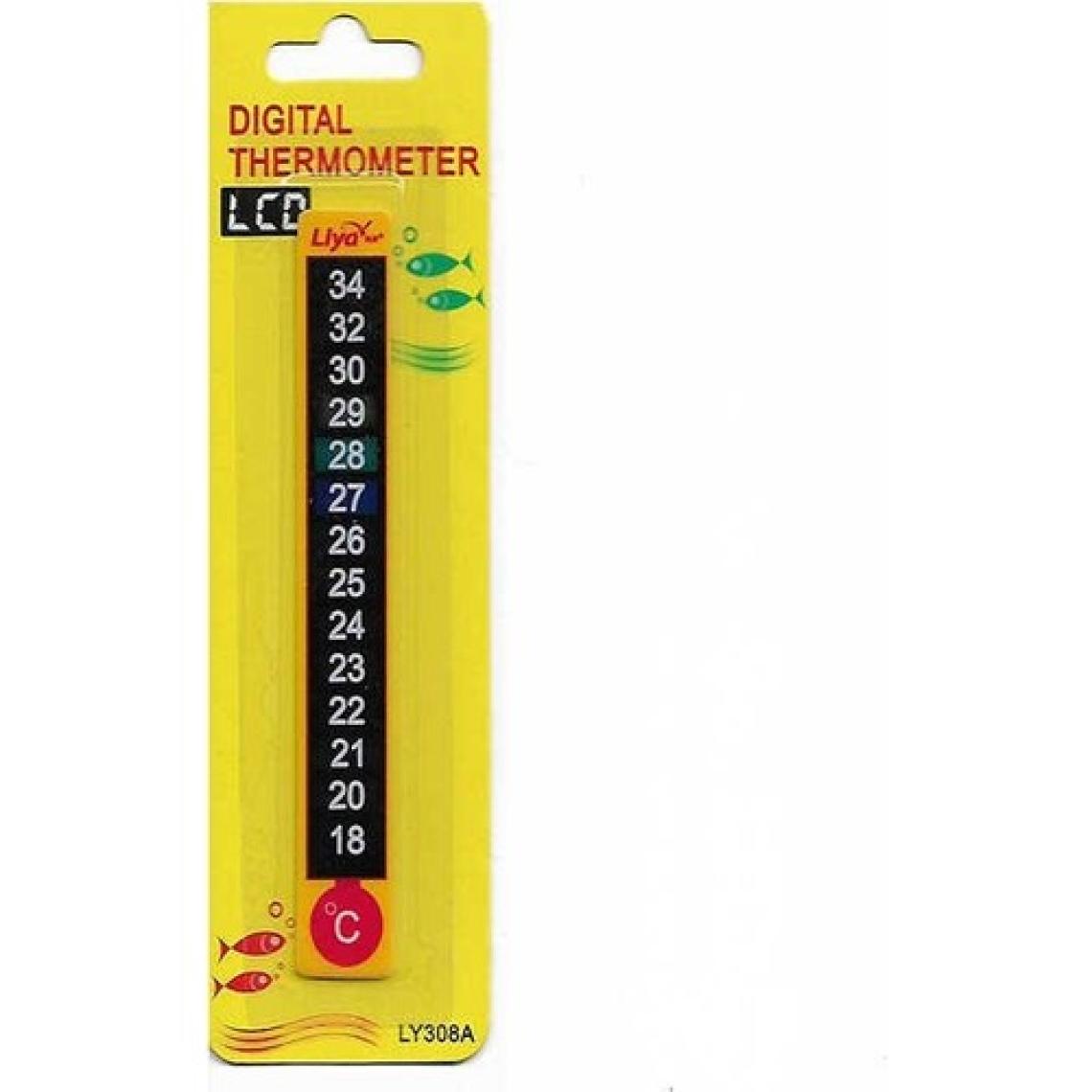 Liya Dijital Yapışkanlı Akvaryum Derecesi Thermometer LCD
