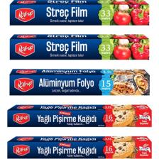 Roll-Up Streç Film - Alüminyum Folyo Pişirme Kağıdı 5 Parça Ekonomik Mutfak Seti 2
