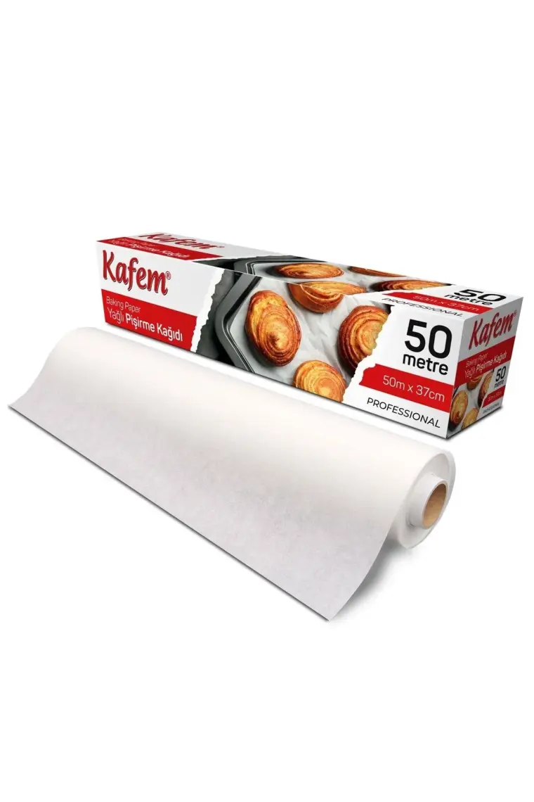 Kafem Pişirme Kağıdı Yağlı 50 mt 37 cm