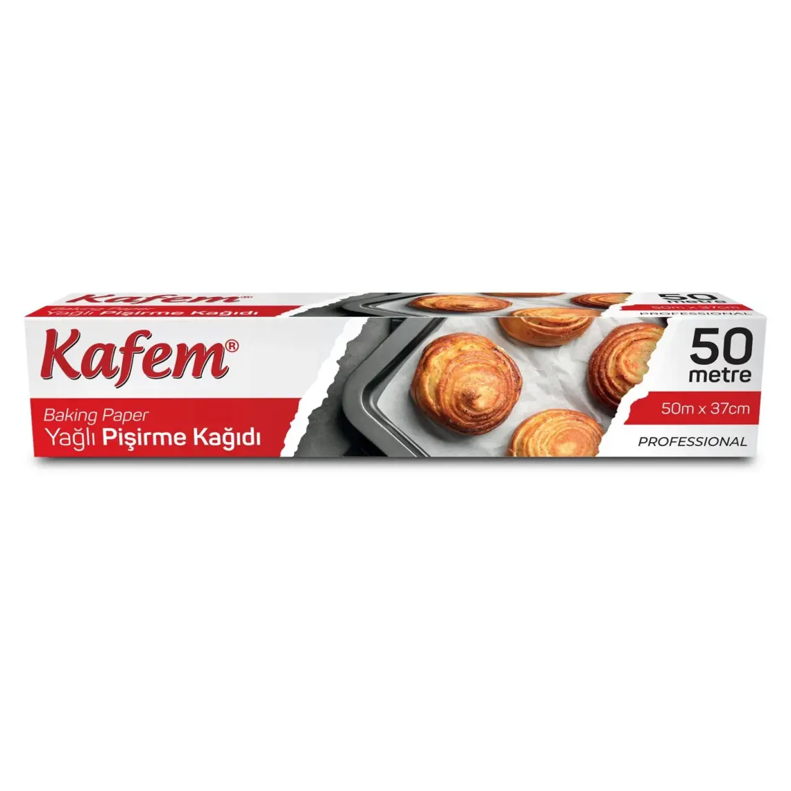 Kafem Pişirme Kağıdı Yağlı 50 mt 37 cm