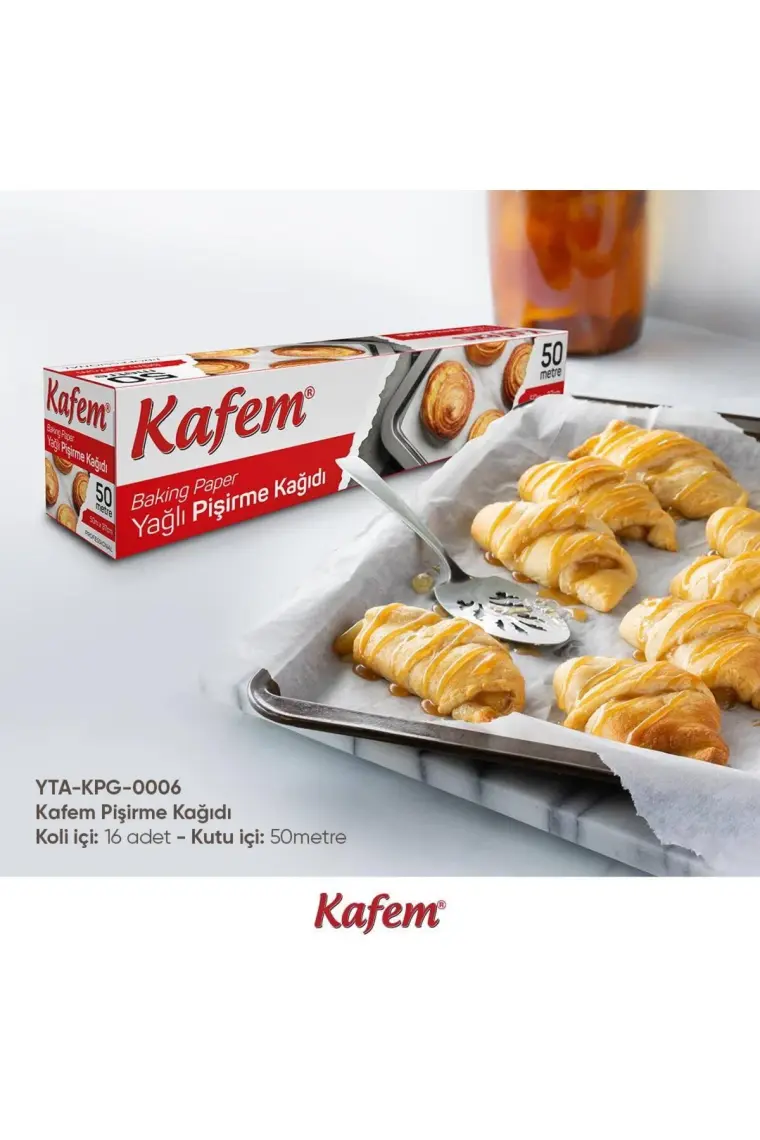 Kafem Pişirme Kağıdı Yağlı 50 mt 37 cm