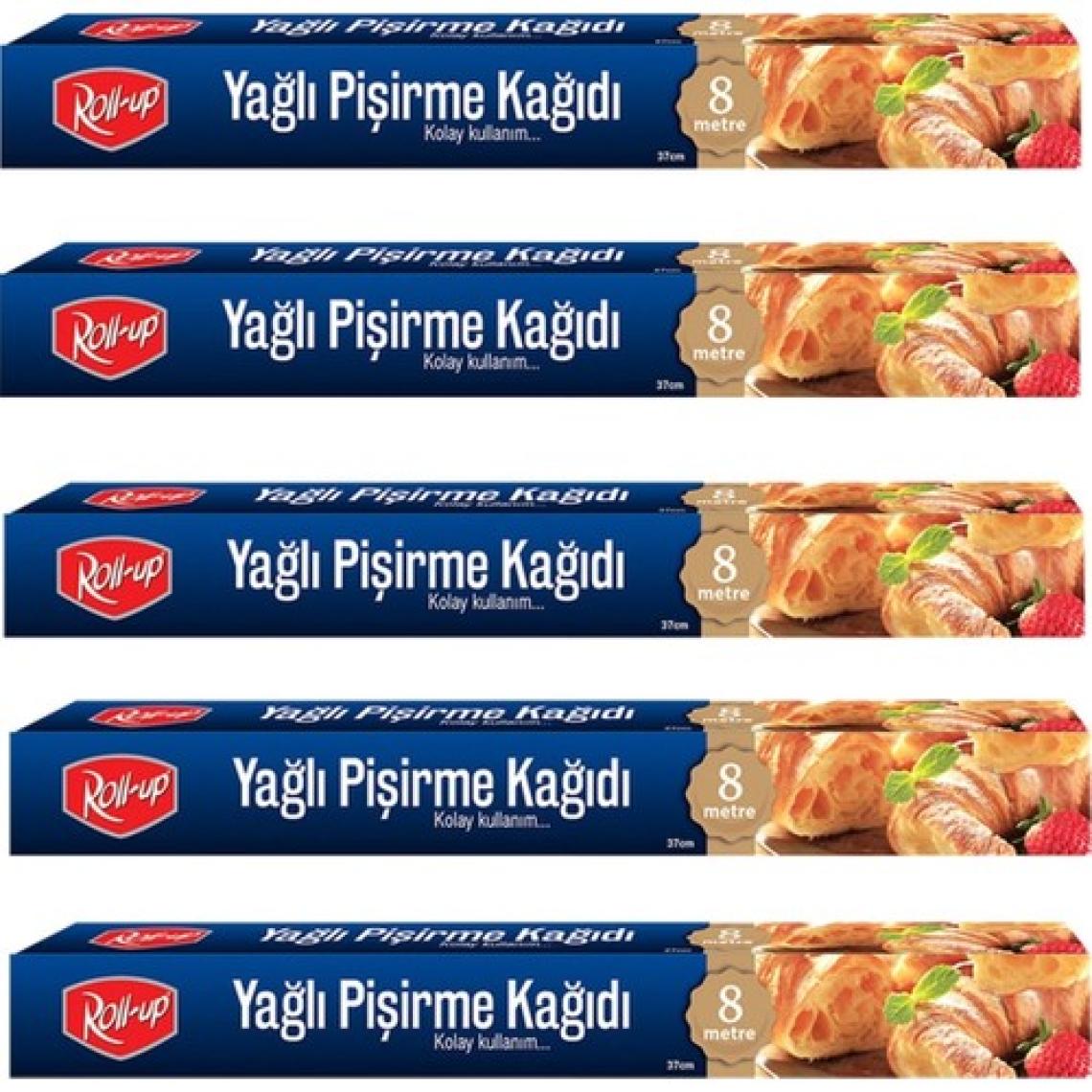 Roll-Up 8 Metre Pişirme Kağıdı 37cm 5li Kutu Set