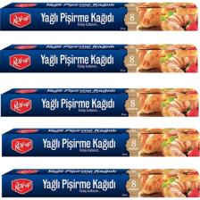 Roll-Up 8 Metre Pişirme Kağıdı 37cm 5li Kutu Set