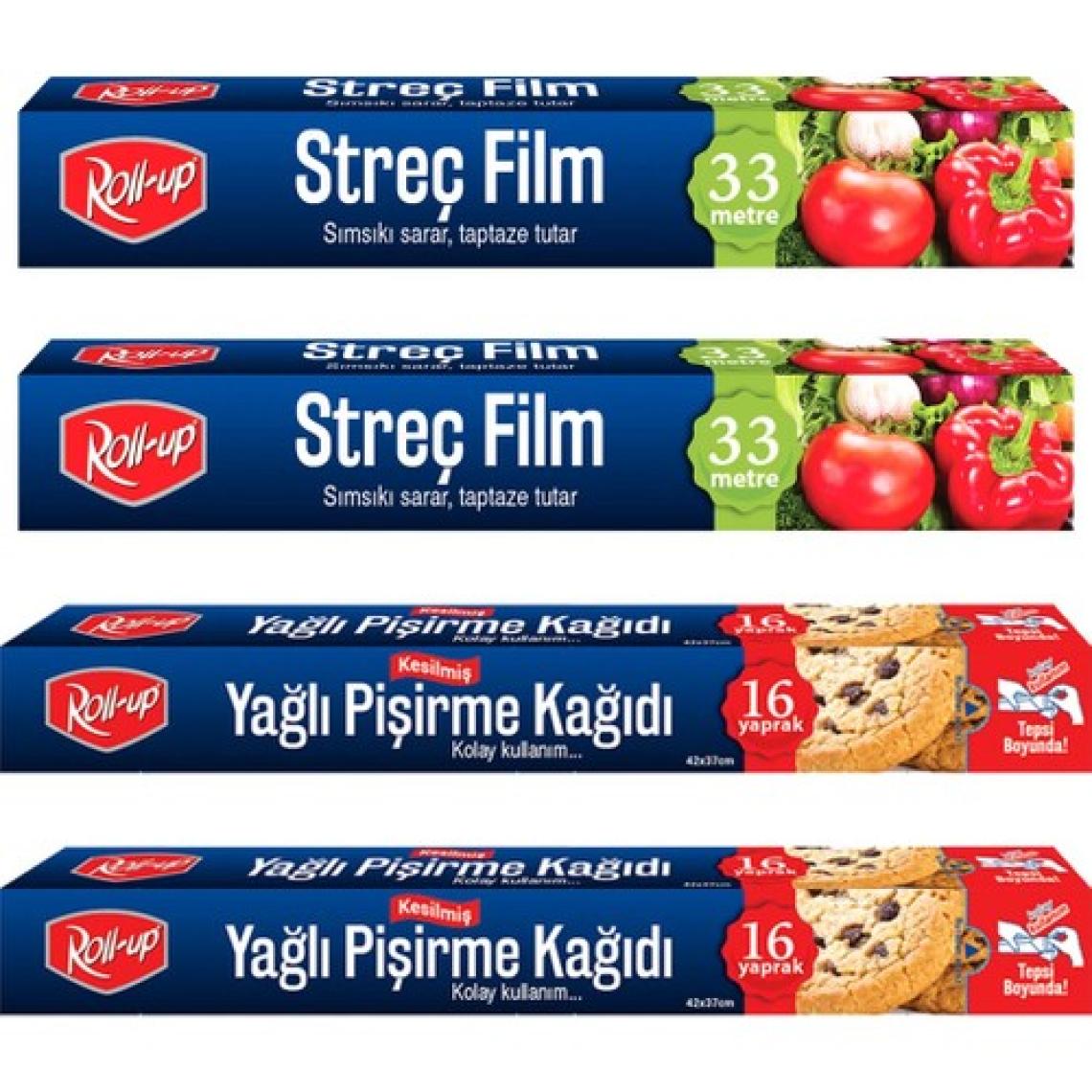Roll-Up Streç Film ve Pişirme Kağıdı 4 Parça Ekonomik Mutfak Seti 3