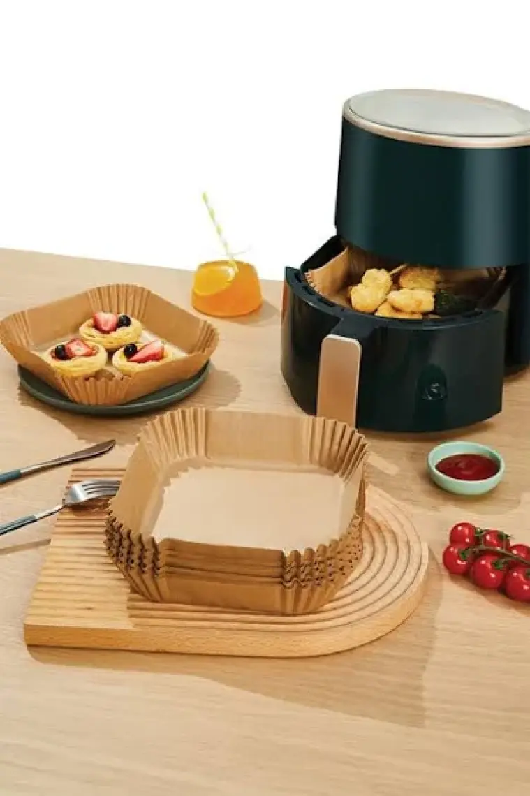 Roll-Up Airfryer Pişirme Kağıdı Kare 20 cm 50'li
