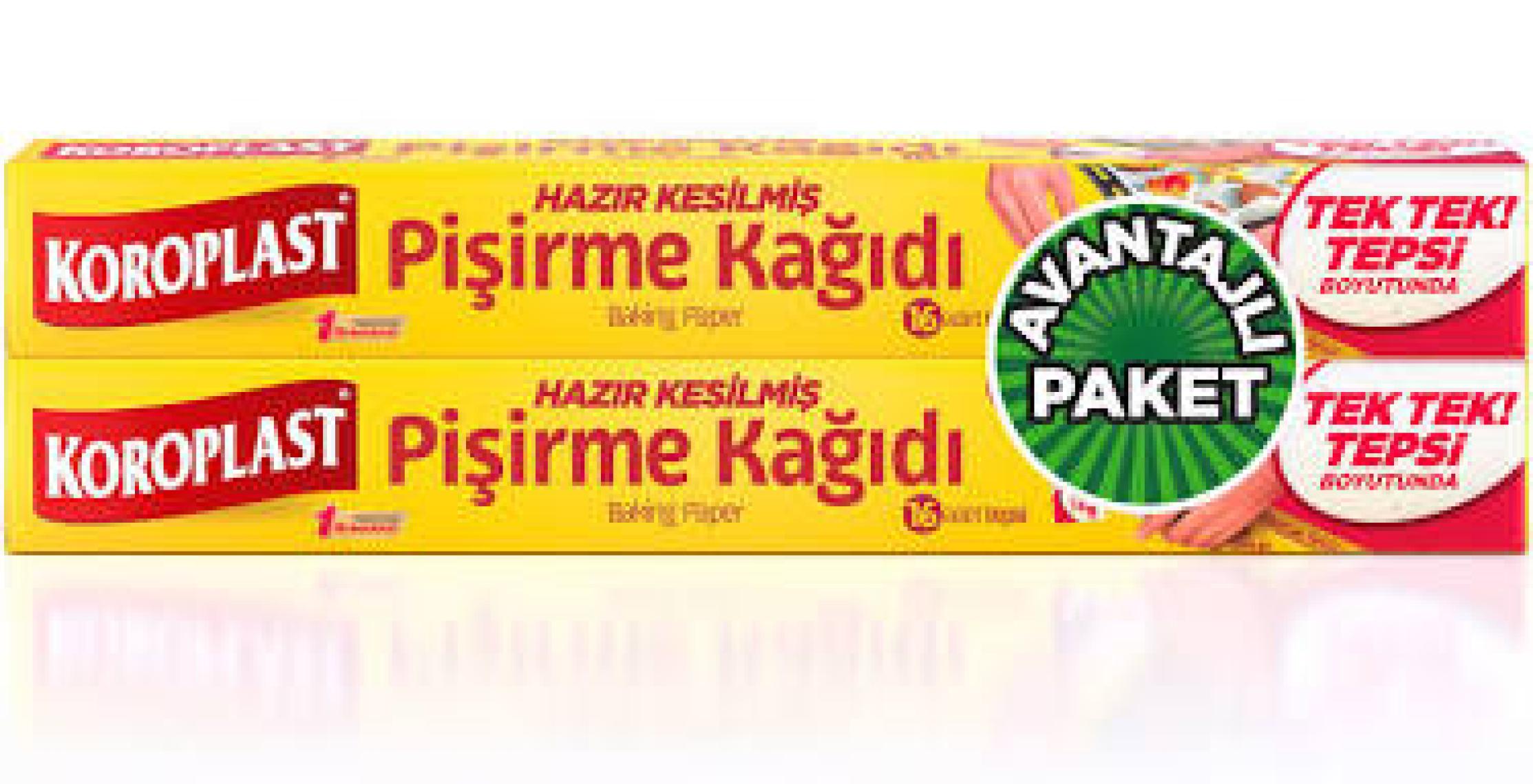 Koroplast Hazır Kesilmiş Pişirme Kağıdı 1 Alana 1 Bedava