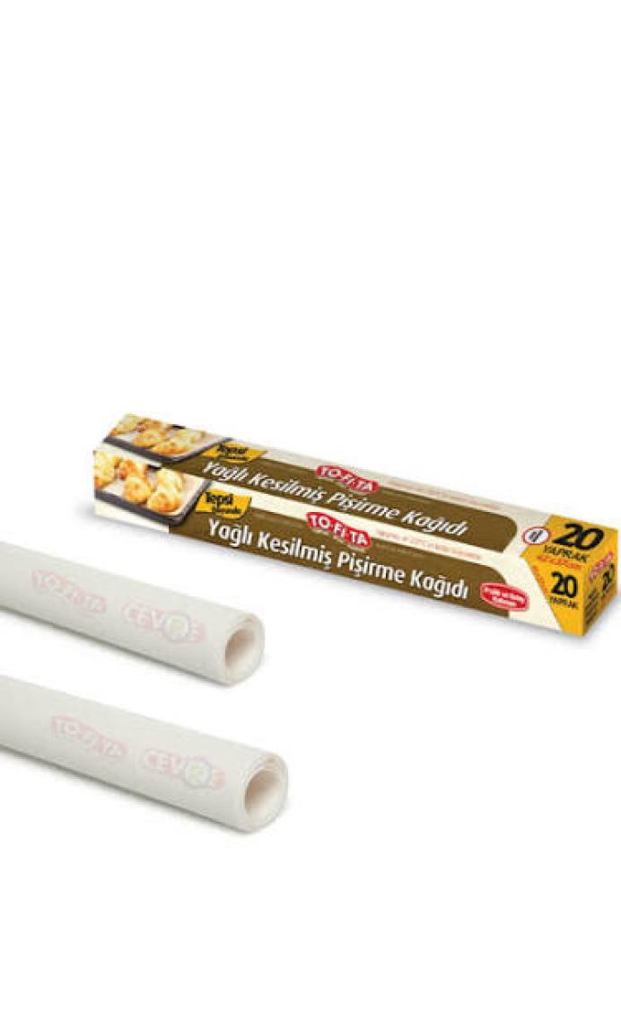 To-Fi-Ta Hazır Kesilmiş Yağlı Pişirme Kağıdı 20'li x 2 - 40 Yaprak 42 x 37 cm