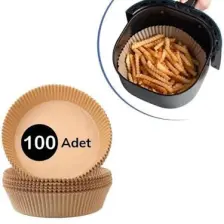 Tp Company 100 Adet Airfryer Pişirme Kağıdı Yuvarlak Tabak Model Yağlı Kağıt