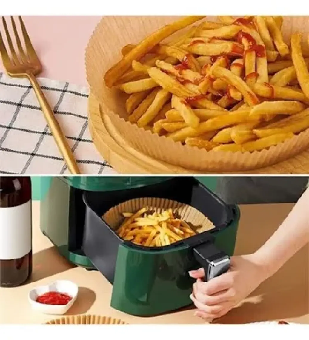 Tp Company 100 Adet Airfryer Pişirme Kağıdı Yuvarlak Tabak Model Yağlı Kağıt