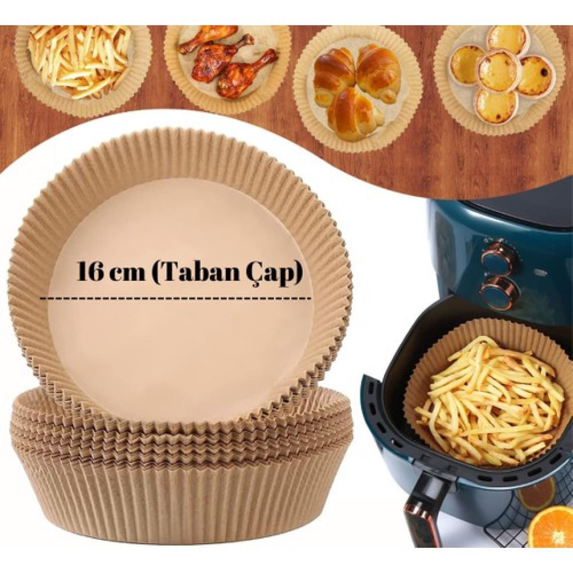 Afili Home Airfryer Pişirme Kağıdı 50 Adet Air Fryer Kağıt Philips Xiaomi Tefal ve Tüm Modeller Ile Uyumlu