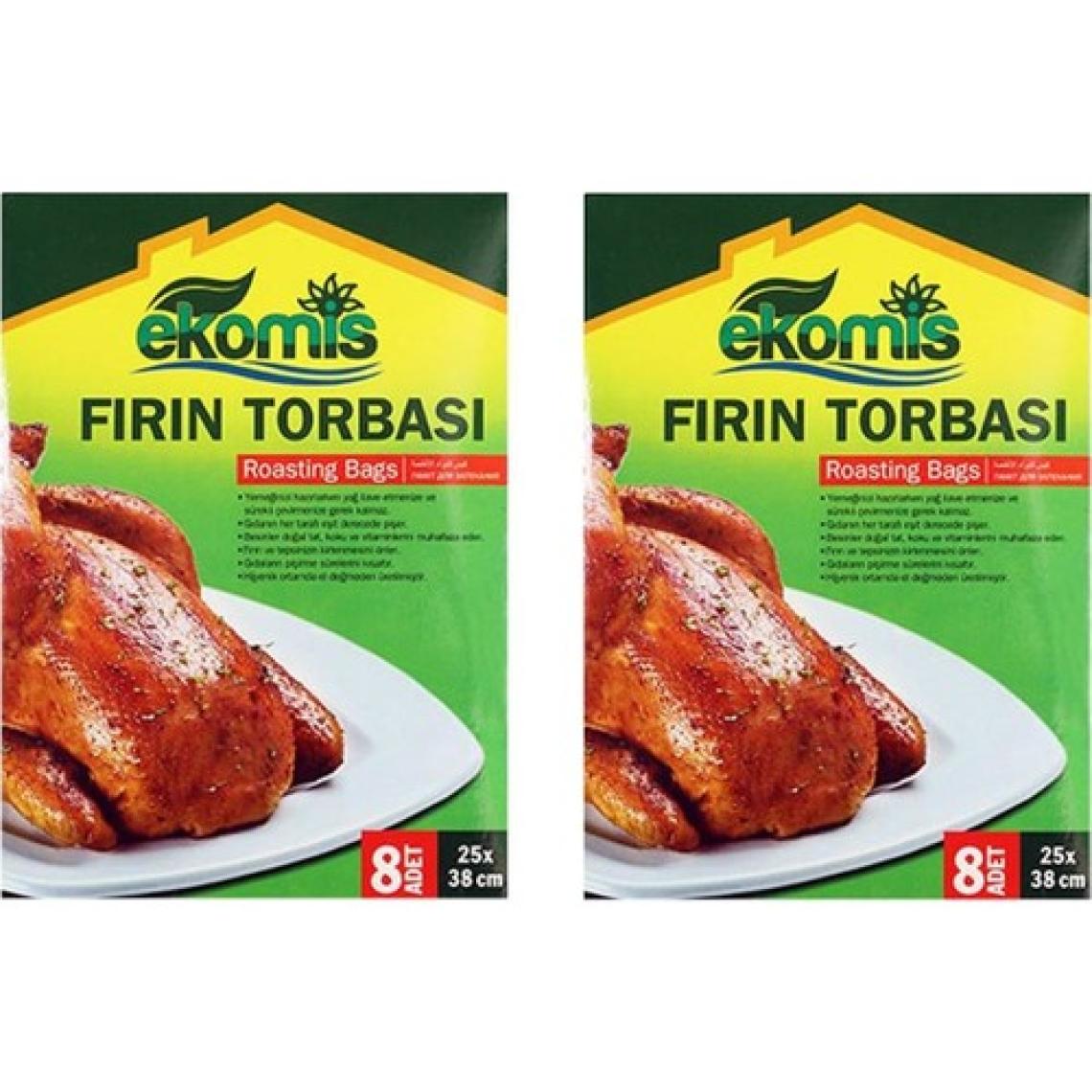 Ekomis Fırın Torbası 8 Adet 25X38 Cm  x2'Li Set