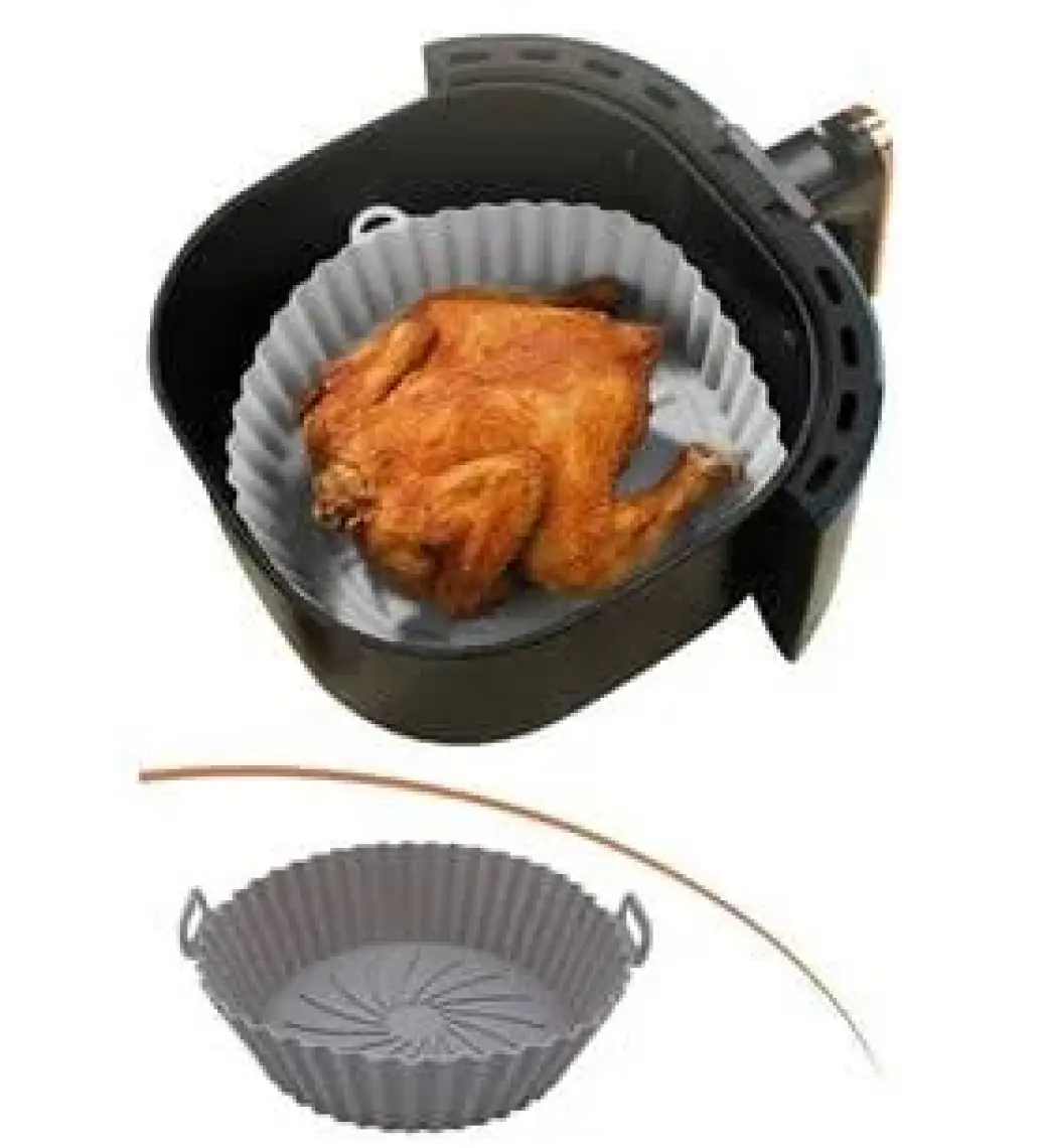 Trustmoda Avantajlı Set Her Modele Uyumlu 100 Adet Pişirme Kağıdı & Airfryer Silikon Kap