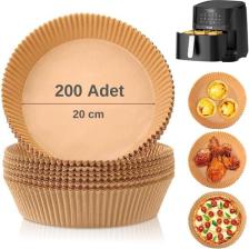Yui Airfryer için 200 Adet 20 cm Pişirme Kağıdı - Yüksek Performanslı ve Yağsız Pişirme için Geniş Uyumluluk