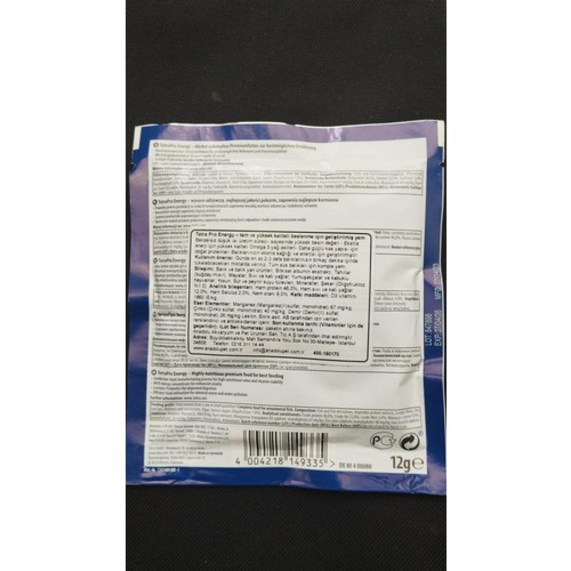 Tetra Pro Energy Crisps Balık Yemi 12 Gr