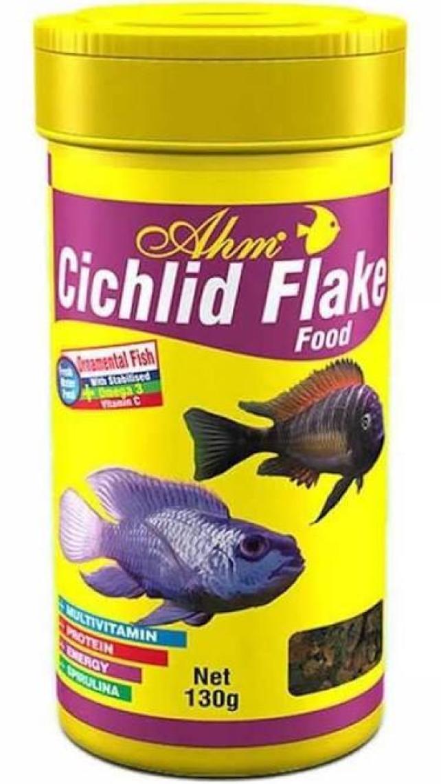 Ahm Cichlid Flake Food Pul Balık Yemi 100 Ml