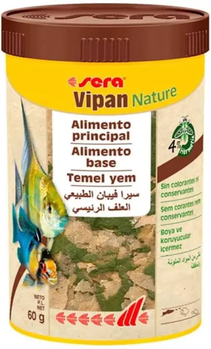 Sera Vipan Nature Balık Yemi 250 ml 60 Gr