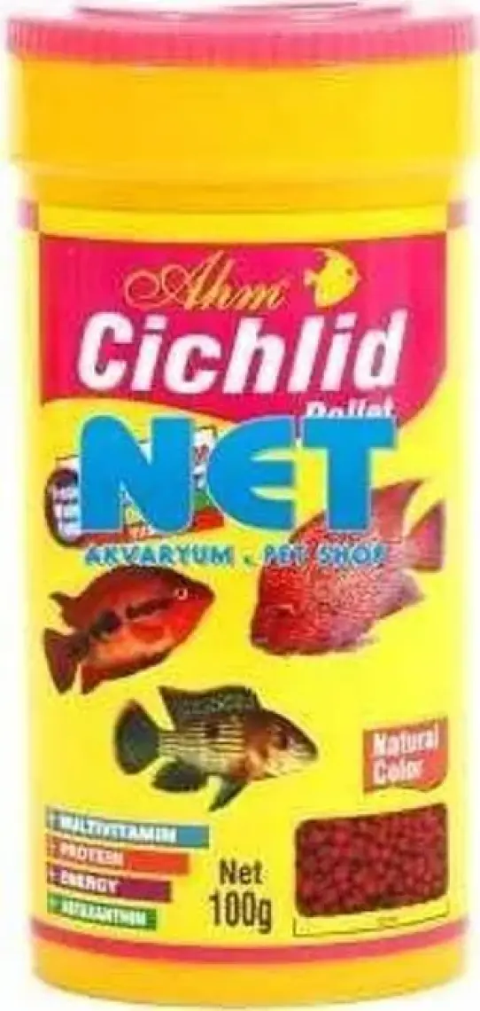 Ahm Cichlid Pellet Natural Colour 250 Ml.