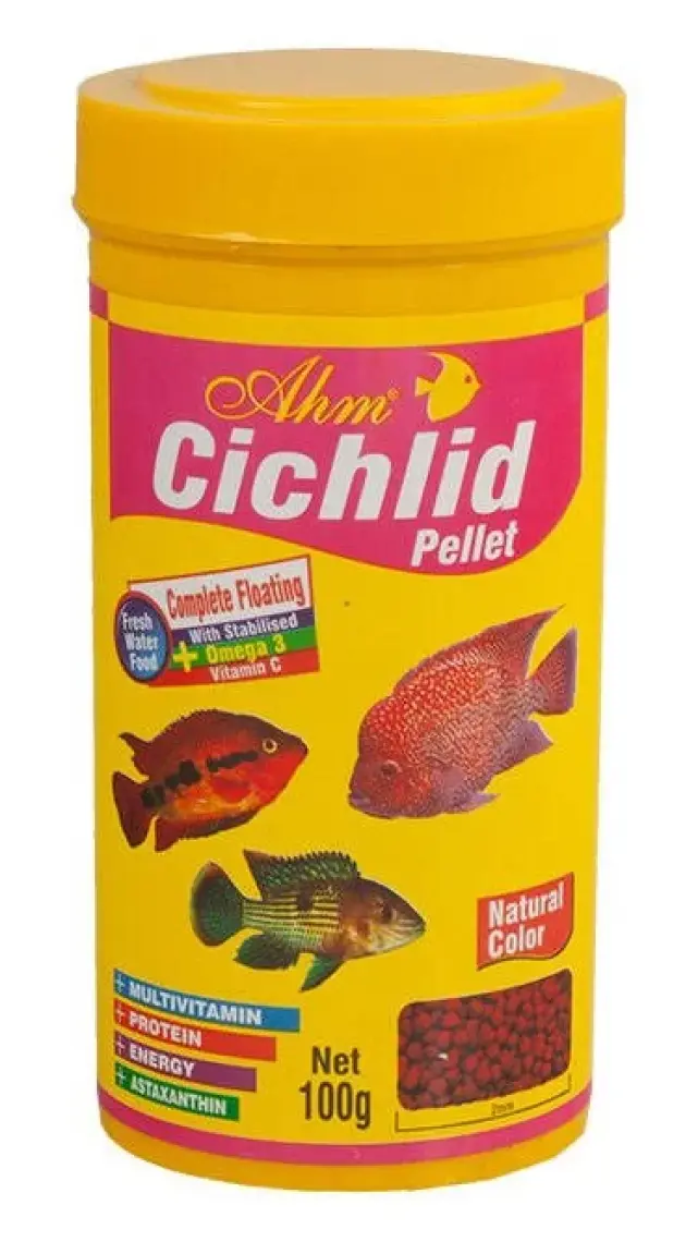 Ahm Cichlid Pellet Natural Colour 250 Ml.
